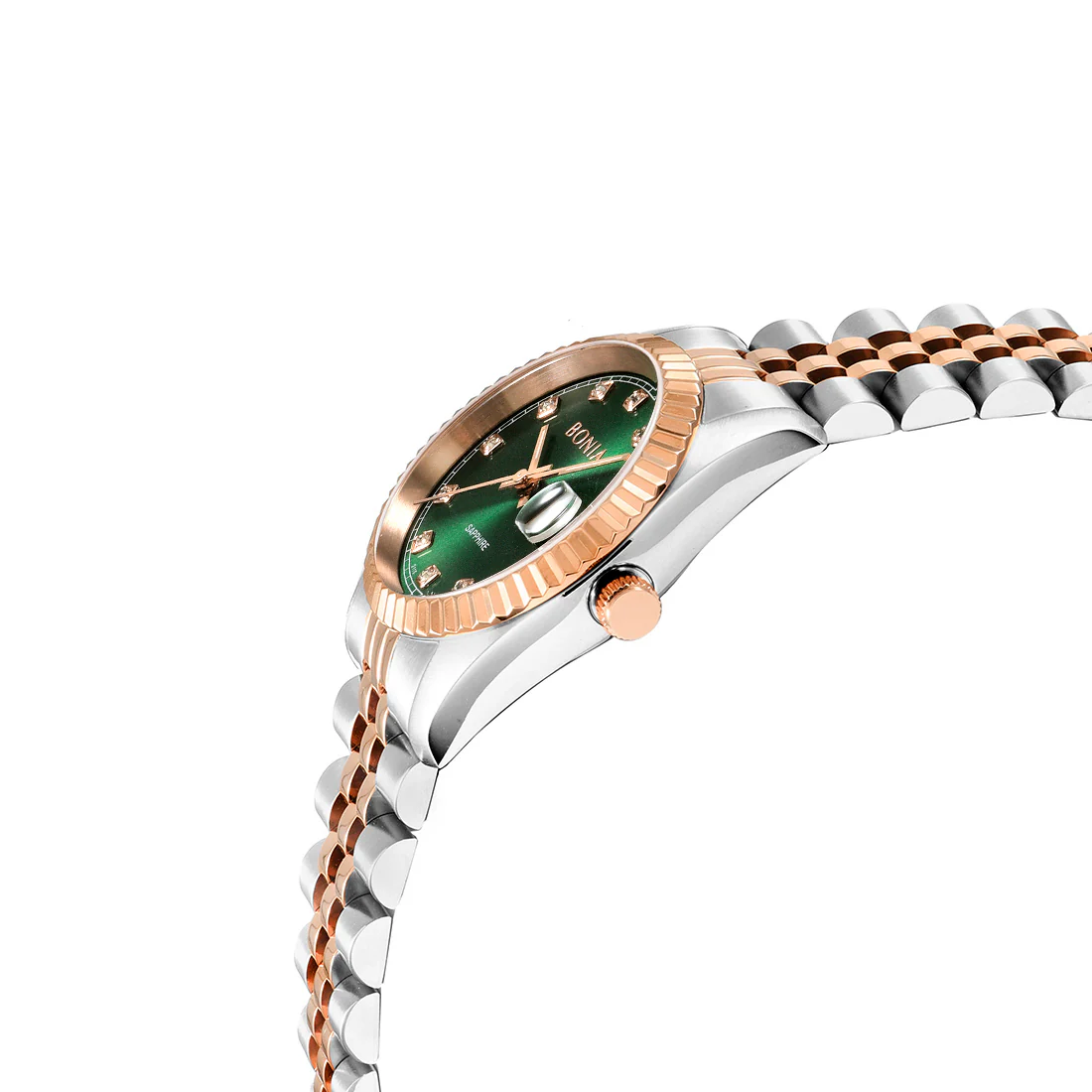 Bonia BNB10550-3697 Green Sunray Dial Watch - Image 2