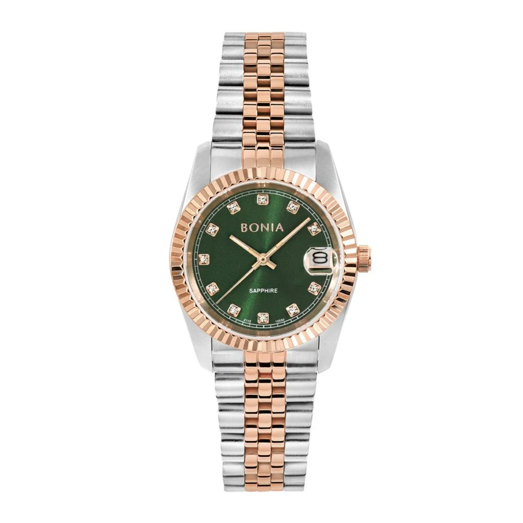 Bonia BNB10550-3697 Green Sunray Dial Watch