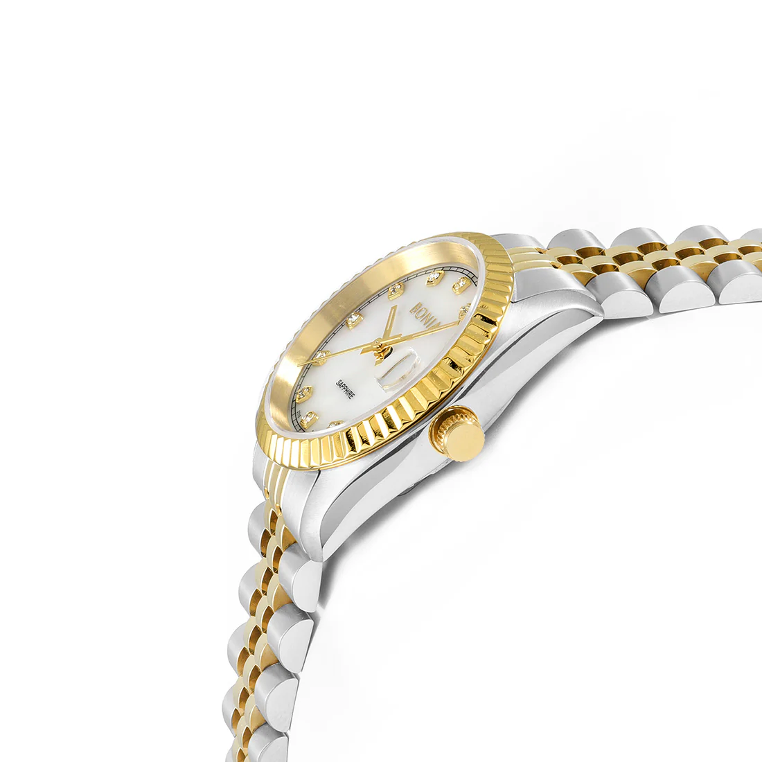 BONIA Elegance BNB10550-3157 Women's Watch | Two-Tone & MOP Dial - Image 2