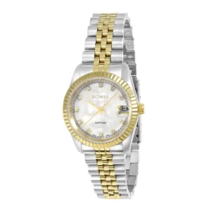 BONIA Elegance BNB10550-3157 Women's Watch | Two-Tone & MOP Dial