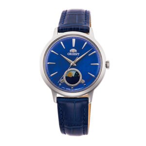 Orient Sun & Moon Ladies' Quartz Watch - Blue Dial (34mm)