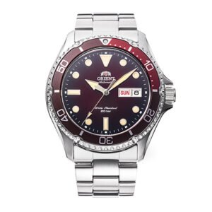 Orient Kamasu Automatic Diver Watch - Burgundy Dial