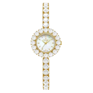 Cristallo Florenne CS1004-2257S Gold Dial Women Watch